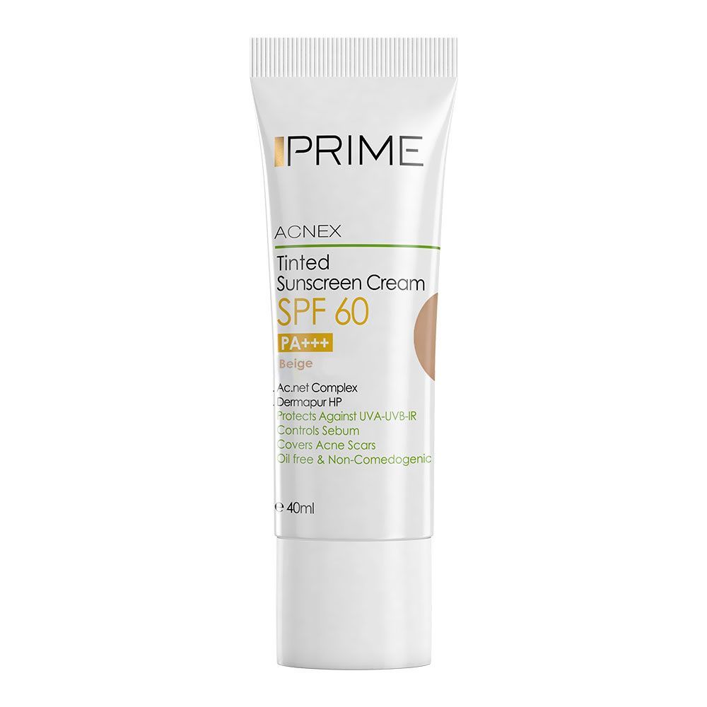 کرم ضد آفتاب رنگی بژ طبیعی SPF60 پریم