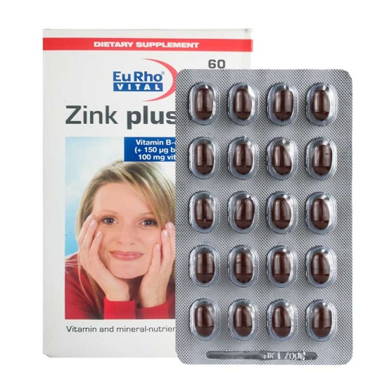 کپسول زینک پلاس 10ml یوروویتال - 60 عددی